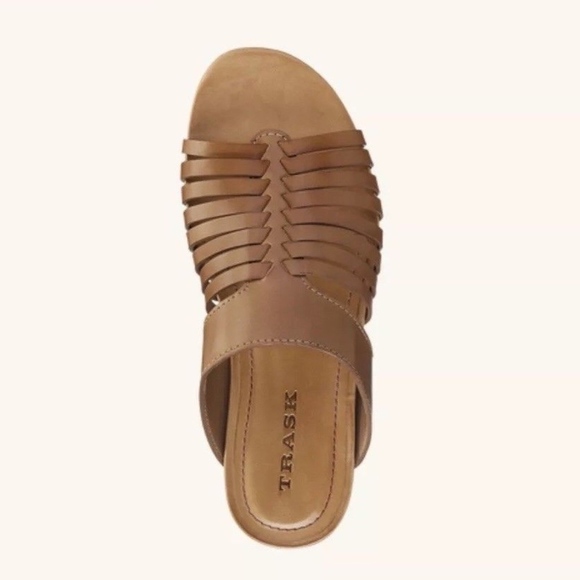 Trask | Sandra Sandal Size 7 Brown Leather Cushion - Picture 2 of 8